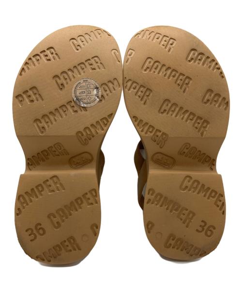 CAMPER（カンペール）CAMPER (カンペール) プラットフォームサンダル ブラウン サイズ:SIZE 36の古着・服飾アイテム