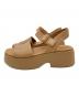 CAMPER (カンペール) プラットフォームサンダル ブラウン サイズ:SIZE 36：7000円