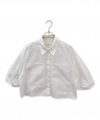 IENAイエナ）の古着「FABRICA クロップドシャツ」｜ホワイト