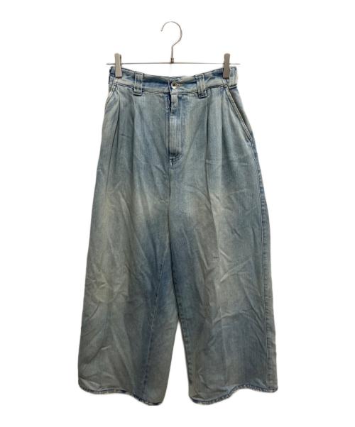 Maison Margiela（メゾンマルジェラ）Maison Margiela (メゾンマルジェラ) オーバーサイズ プリーツジーンズ ブルー サイズ:38の古着・服飾アイテム