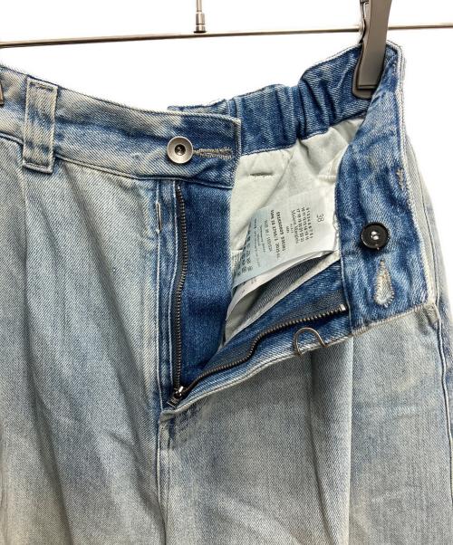 Maison Margiela（メゾンマルジェラ）Maison Margiela (メゾンマルジェラ) オーバーサイズ プリーツジーンズ ブルー サイズ:38の古着・服飾アイテム