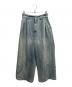 Maison Margiela（メゾンマルジェラ）の古着「オーバーサイズ プリーツジーンズ」｜ブルー