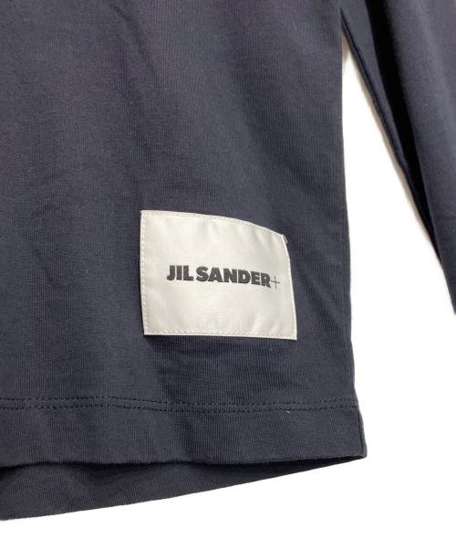 JIL SANDER（ジルサンダー）JIL SANDER (ジルサンダー) 裾ワッペンロングスリーブTシャツ ネイビー サイズ:Sの古着・服飾アイテム
