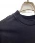 中古・古着 JIL SANDER (ジルサンダー) 裾ワッペンロングスリーブTシャツ ネイビー サイズ:S：7000円
