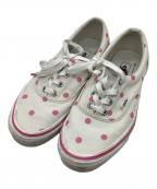 VANS×COMME des GARCONS GIRLヴァンズ×コムデギャルソンガール）の古着「キャンバススニーカー」｜ホワイト×ピンク