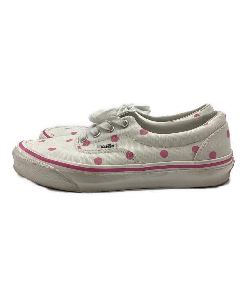 VANS（ヴァンズ）VANS (ヴァンズ) COMME des GARCONS GIRL (コムデギャルソンガール) キャンバススニーカー ホワイト×ピンク サイズ:23.5cmの古着・服飾アイテム
