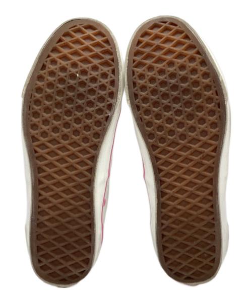 VANS（ヴァンズ）VANS (ヴァンズ) COMME des GARCONS GIRL (コムデギャルソンガール) キャンバススニーカー ホワイト×ピンク サイズ:23.5cmの古着・服飾アイテム