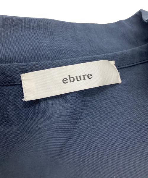 ebure（エブール）EBURE (エブール) ボリュームスリーブブラウス ネイビー サイズ:38の古着・服飾アイテム