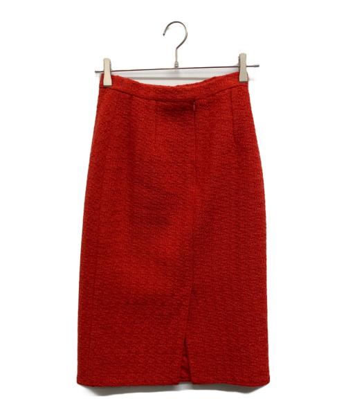 CHANEL（シャネル）CHANEL (シャネル) ツイードスカート レッド サイズ:34の古着・服飾アイテム