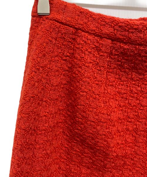 CHANEL（シャネル）CHANEL (シャネル) ツイードスカート レッド サイズ:34の古着・服飾アイテム
