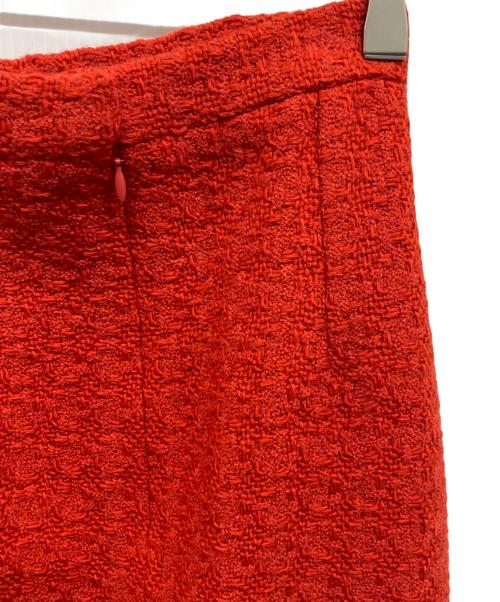 CHANEL（シャネル）CHANEL (シャネル) ツイードスカート レッド サイズ:34の古着・服飾アイテム