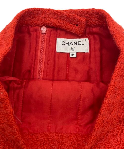 CHANEL（シャネル）CHANEL (シャネル) ツイードスカート レッド サイズ:34の古着・服飾アイテム