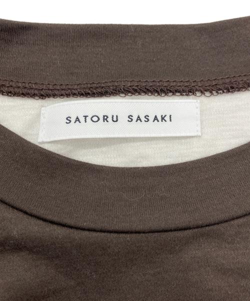 SATORU SASAKI（サトル ササキ）SATORU SASAKI (サトル ササキ) DOUBLE-T-SHIRTS ブラウン サイズ:2の古着・服飾アイテム