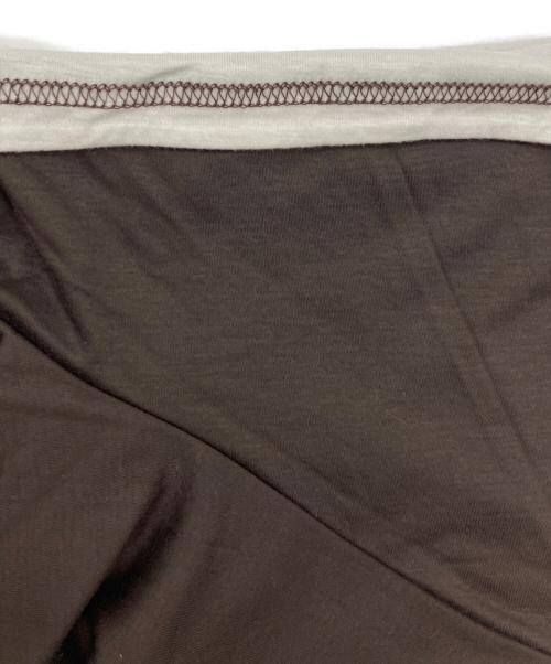 SATORU SASAKI（サトル ササキ）SATORU SASAKI (サトル ササキ) DOUBLE-T-SHIRTS ブラウン サイズ:2の古着・服飾アイテム