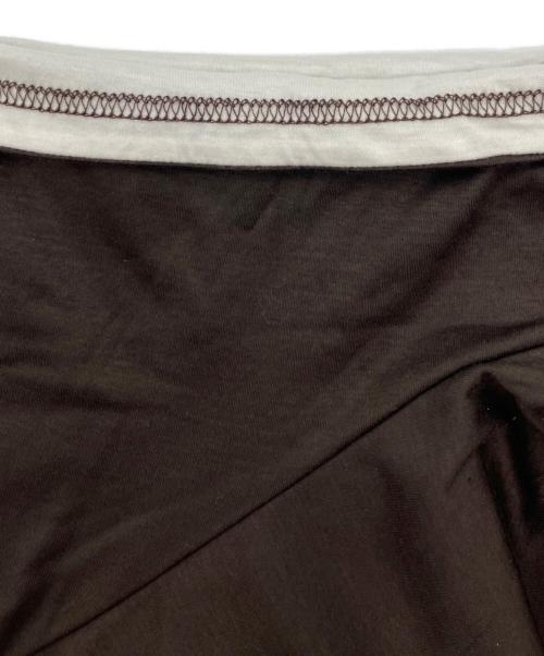 SATORU SASAKI（サトル ササキ）SATORU SASAKI (サトル ササキ) DOUBLE-T-SHIRTS ブラウン サイズ:2の古着・服飾アイテム
