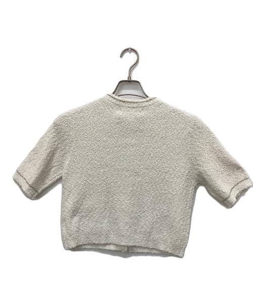MARILYN MOON（マリリンムーン）MARILYN MOON (マリリンムーン) ツイードニットジャケット オフホワイト サイズ:Free 未使用品の古着・服飾アイテム