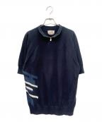 HERMESエルメス）の古着「カシミヤ混ショートスリーブニット」｜ネイビー