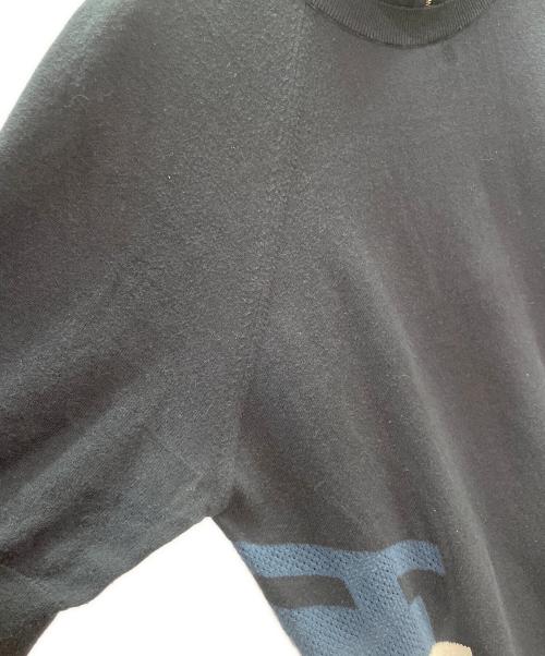 HERMES（エルメス）HERMES (エルメス) カシミヤ混ショートスリーブニット ネイビー サイズ:Sの古着・服飾アイテム