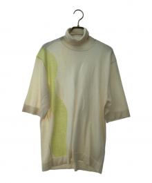 HERMES（エルメス）の古着「半袖タートルネックニット」｜ホワイト