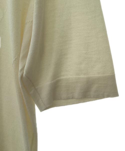 HERMES（エルメス）HERMES (エルメス) 半袖タートルネックニット ホワイト サイズ:Sの古着・服飾アイテム