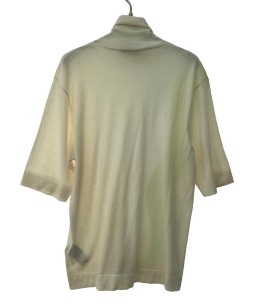 HERMES（エルメス）HERMES (エルメス) 半袖タートルネックニット ホワイト サイズ:Sの古着・服飾アイテム