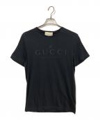 GUCCIグッチ）の古着「プリントTシャツ」｜ネイビー