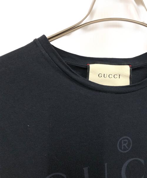 GUCCI（グッチ）GUCCI (グッチ) プリントTシャツ ネイビー サイズ:Sの古着・服飾アイテム