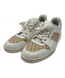 HERMES（エルメス）の古着「Ｈロゴローカットスニーカー」｜ホワイト×ベージュ