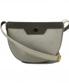 Christian Diorクリスチャン ディオール）の古着「ハニカム柄ショルダーバッグ」｜ホワイト