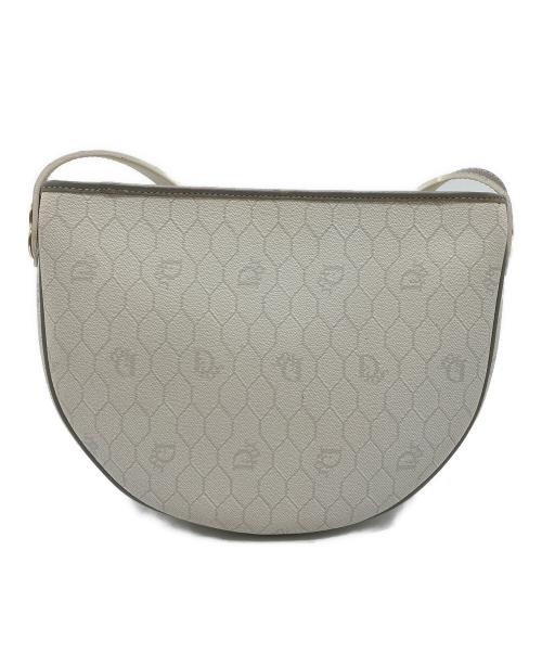 Christian Dior（クリスチャン ディオール）Christian Dior (クリスチャン ディオール) ハニカム柄ショルダーバッグ ホワイトの古着・服飾アイテム