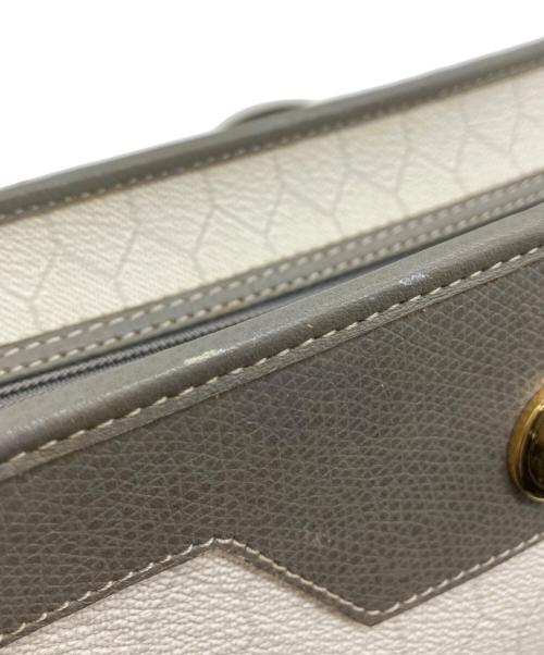 Christian Dior（クリスチャン ディオール）Christian Dior (クリスチャン ディオール) ハニカム柄ショルダーバッグ ホワイトの古着・服飾アイテム