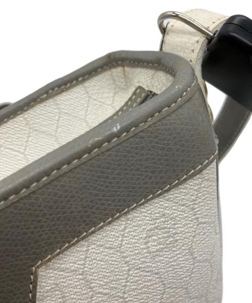 Christian Dior（クリスチャン ディオール）Christian Dior (クリスチャン ディオール) ハニカム柄ショルダーバッグ ホワイトの古着・服飾アイテム