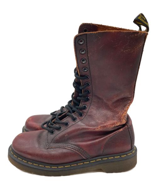 Dr.Martens（ドクターマーチン）Dr.Martens (ドクターマーチン) 14ホールブーツ ブラウン サイズ:UK6の古着・服飾アイテム