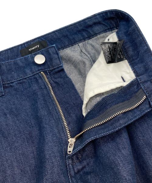 theory（セオリー）theory (セオリー) Drape Denim HW Wide Trouser D インディゴ サイズ:24の古着・服飾アイテム