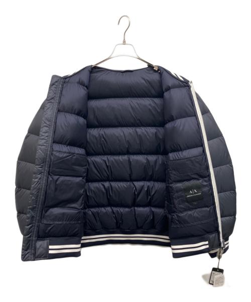 ARMANI EXCHANGE（アルマーニ エクスチェンジ）ARMANI EXCHANGE (アルマーニ エクスチェンジ) ダウンジャケット ネイビー サイズ:ｌ 未使用品の古着・服飾アイテム
