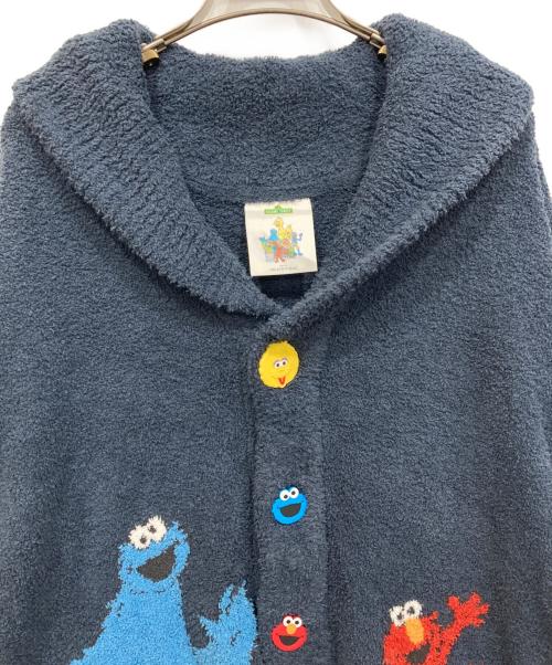gelato pique（ジェラートピケ）gelato pique (ジェラートピケ) SESAME STREET (セサミストリート) ジャガードショールカーディガン ネイビー サイズ:L 未使用品の古着・服飾アイテム