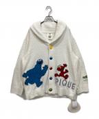 gelato pique×SESAME STREETジェラートピケ×セサミストリート）の古着「ジャガードショールカーディガン」｜ホワイト