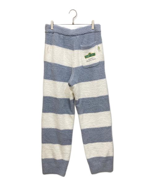 gelato pique（ジェラートピケ）gelato pique (ジェラートピケ) SESAME STREET (セサミストリート) ジャガードプルオーバー&ロングパンツセット ホワイト×ブルー サイズ:Mの古着・服飾アイテム