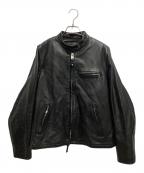 Schottショット）の古着「ライナー付きシングルライダースジャケット」｜ブラック