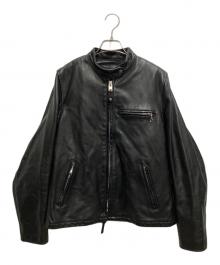 Schott（ショット）の古着「ライナー付きシングルライダースジャケット」｜ブラック