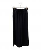 BEARDSLEYビアズリー）の古着「ストレッチジョーゼットバギーパンツ」｜ブラック