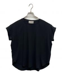 BEARDSLEY（ビアズリー）の古着「BEARDSLEY ストレッチジョーゼットブラウス」｜ブラック