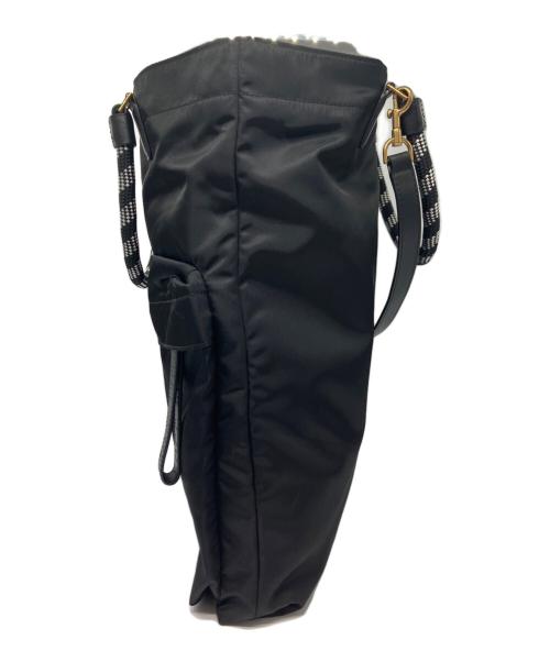 ANYA HINDMARCH（アニヤ・ハインドマーチ）ANYA HINDMARCH (アニヤ・ハインドマーチ) 2WAY Nylon Tote with Bungee Handles ブラック サイズ:下記参照の古着・服飾アイテム