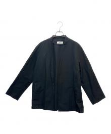 MARKA（マーカ）の古着「Lapelless Shirt Jacket」｜ブラック