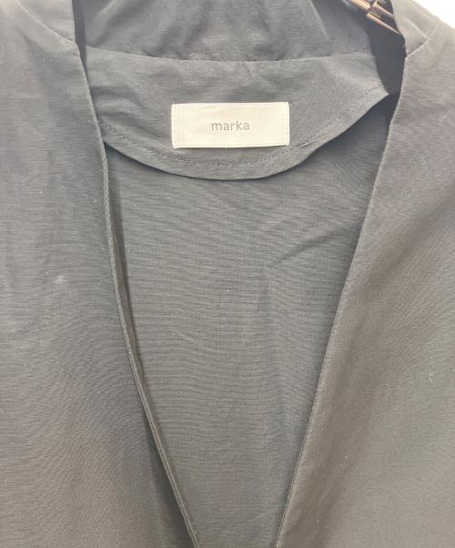 MARKA（マーカ）MARKA (マーカ) Lapelless Shirt Jacket ブラック サイズ:SIZE 1の古着・服飾アイテム