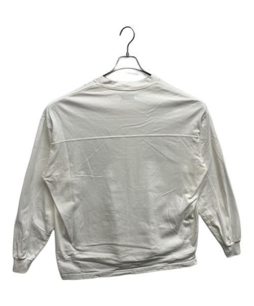 MARKA（マーカ）MARKA (マーカ) FOOT BALL TEE L/S SUVINGIZA天竺 ホワイト サイズ:1の古着・服飾アイテム