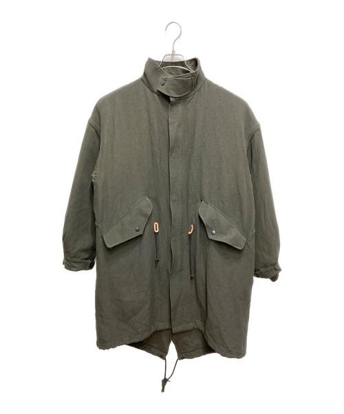 MARKA（マーカ）MARKA (マーカ) MODS PARKA WOOL LINEN BACK SATIN カーキ サイズ:1の古着・服飾アイテム