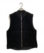 MARKAマーカ）の古着「ORGANIC COTTON CORDUROY WORKERS VEST」｜ブラック