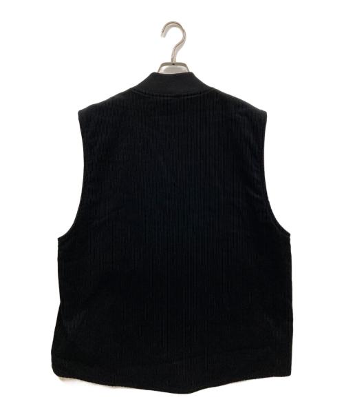 MARKA（マーカ）MARKA (マーカ) ORGANIC COTTON CORDUROY WORKERS VEST ブラック サイズ:2の古着・服飾アイテム