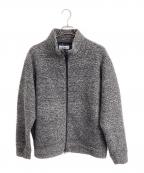 MARKAマーカ）の古着「HIGH NECK TRACK JACKET SUPER140s WOOL BOA」｜グレー